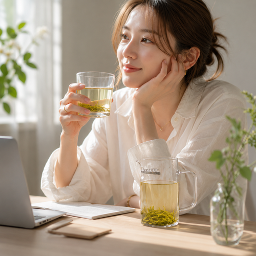 茶こし一体型ガラスポット｜中国茶・日本茶・ハーブティー対応