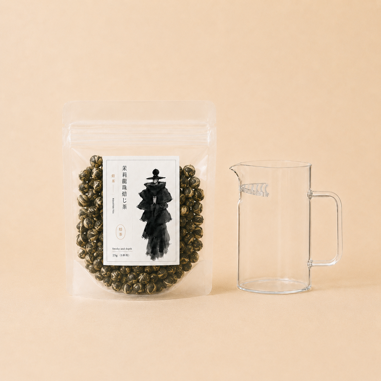 福建省銘茶 | 茉莉龍珠焙じ茶 25g
(Fujian Jasmine Pearl Roasted Tea 25g)